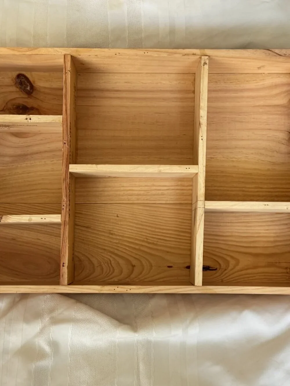 Vintage French Wine Crate Shadow Box Display Shelf - Chateau La Cabanne